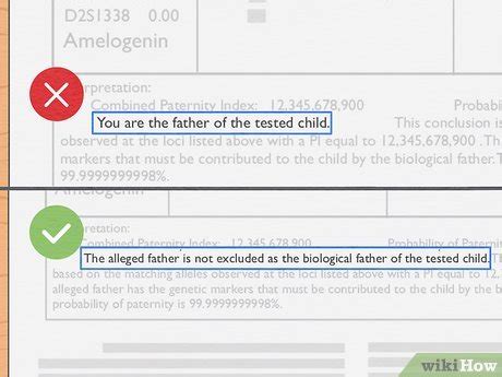 fake paternity test sayng you are not the father